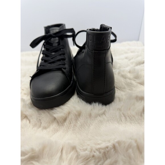Clae Bradley Welt High Top Sneakers Mens 8 Black Leather Casual Minimalist Shoes main image 9